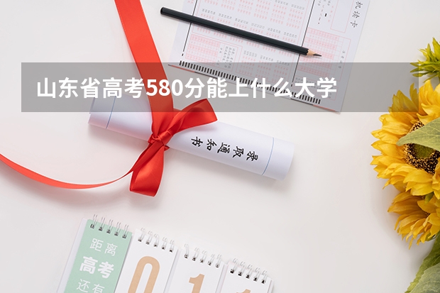 山东省高考580分能上什么大学