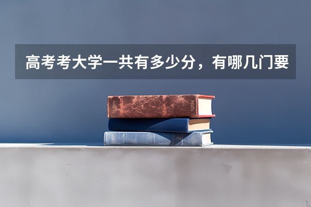 高考考大学一共有多少分，有哪几门要考？