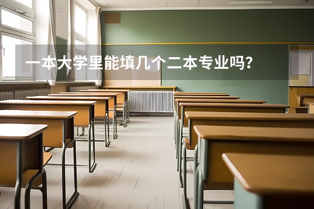 一本大学里能填几个二本专业吗？