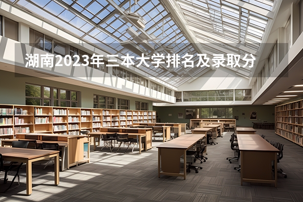 湖南2023年三本大学排名及录取分数线（西安三本大学排名）