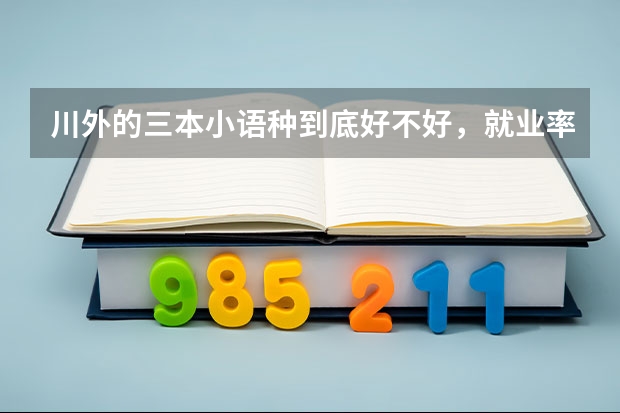 川外的三本小语种到底好不好，就业率如何？是二本的英语好还是三本的小语种好？