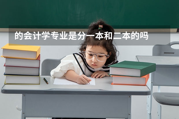 的会计学专业是分一本和二本的吗