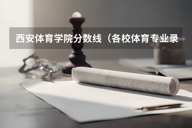 西安体育学院分数线（各校体育专业录取分数线）