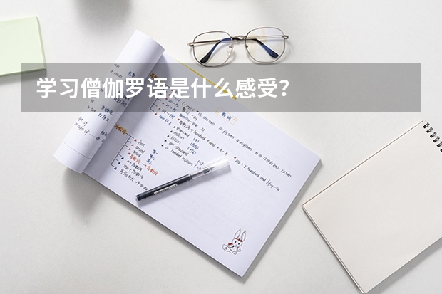 学习僧伽罗语是什么感受？