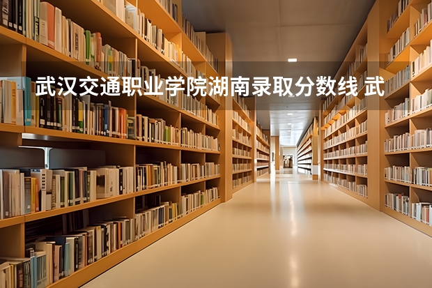 武汉交通职业学院湖南录取分数线 武汉交通职业学院湖南招生人数