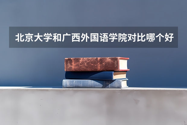 北京大学和广西外国语学院对比哪个好