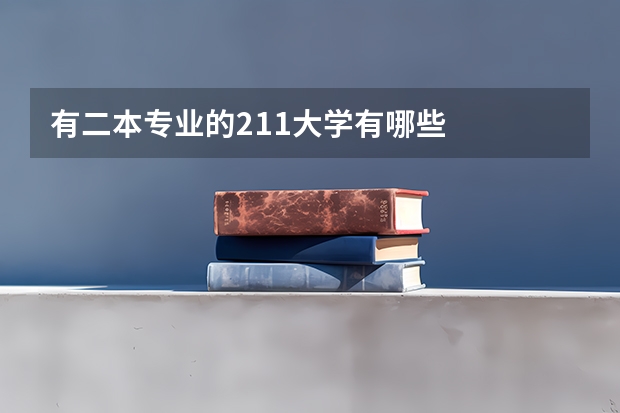 有二本专业的211大学有哪些