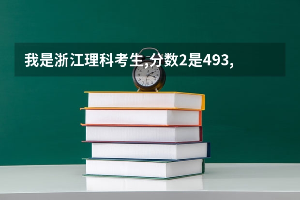 我是浙江理科考生,分数2是493,我该怎么填志愿?